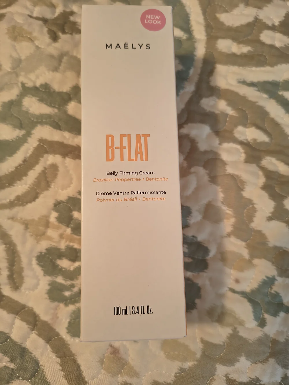 Maëlys B-FLAT Belly Firming Cream — White & Peach